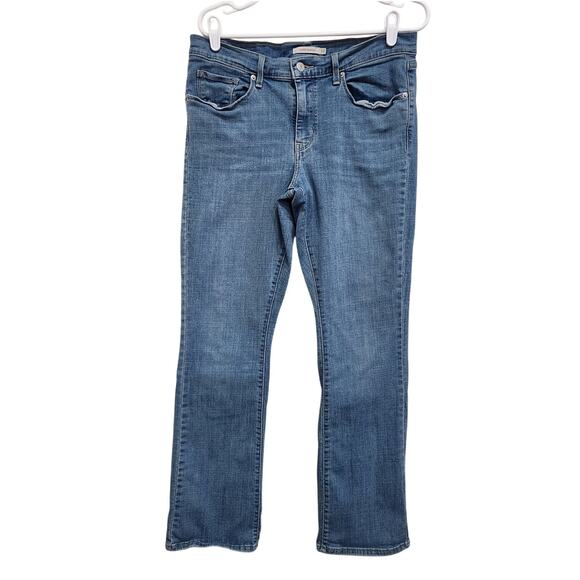 Levi's Classic Bootcut Jeans Mid Rise Regular Fit Medium Wash Blue Denim Size 12 - Picture 1 of 9